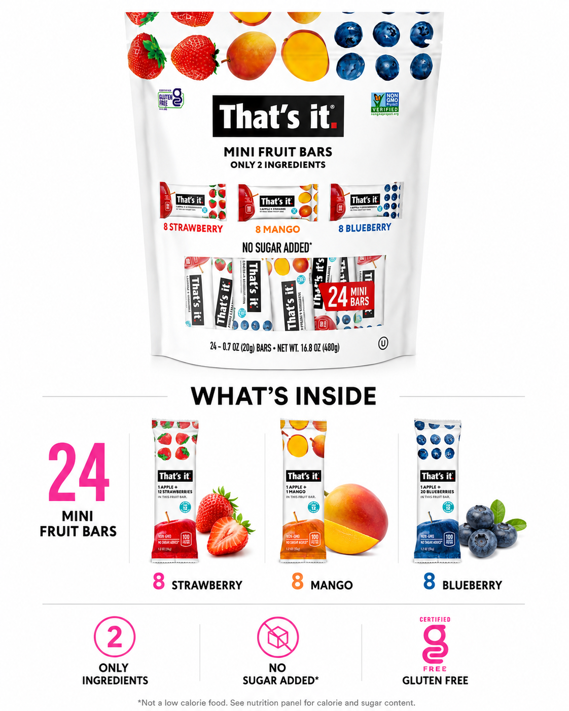 That’s It Mini Fruit Bars Variety Pack – 24 Count